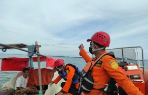 Speedboat Hilang di Perairan Laut Tanjung Sebau, Tim SAR Kotabaru Masih Berupaya Lakukan Pencarian