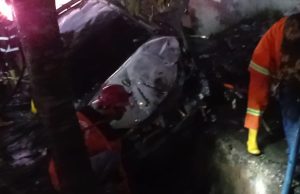Ruko Ditabrak Mobil dan Terbakar, Tujuh Meninggal Dunia