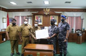 Pemkab Hibahkan Lahan 4000 Meter ke Lanal Sangatta