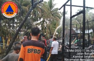 Enam Rumah di Kambat Selatan HST Terbakar, 22 Jiwa Harus Kehilangan Tempat Berteduh