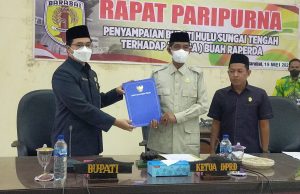 Bupati HST Ajukan Tiga Raperda, Mekarkan Dua Kecamatan dan Pemindahan Ibu Kota Hantakan