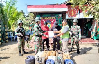 450 Personel Yonif 621/MTG Latihan Pratugas Pamtas RI – Malaysia, Tersebar di 18 Pos