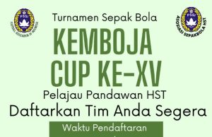 Sepak Bola Kemboja Cup ke XV segera Bergulir, Panpel Buka Pendaftaran Hanya Dua Minggu