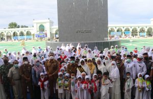 Ribuan Siswa TK dan RA Ikuti Manasik Haji Cilik di Masjid Agung Al-Faruq