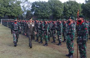 Upacara Peringatan HUT Ke-77 TNI di Madivif 2 Kostrad