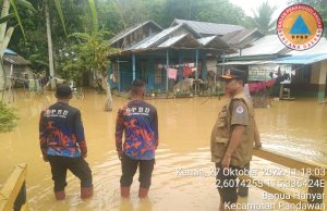 Lagi, Kota Barabai Terendam Ba’ah, BPBD HST Siagakan 8 Personel TRC untuk Piket