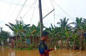 Banjir di Kota Barabai Mulai Turun, Hilir DAS Kelimpungan, Ruas Trans Kalimantan Sempat Macet