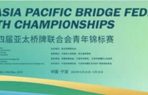 Indonesia Hanya Kirim 2 Tim Ke 24th Asia Pacific Bridge Federation Youth Championship di Ning Bo, China.