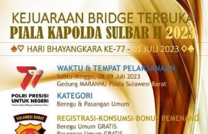 Kalender Turnamen Bridge 2013 Cukup Padat, Diawali Piala Kapolda Sulbar
