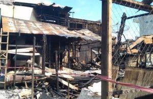 Kebakaran di Kota Barabai, Tiga Rumah di Kawasan Pasar Ludes, Empat Toko Terdampak