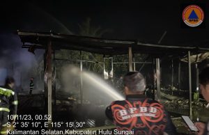 Ini di Desa Binjai Pirua HST, Lima Rumah Mandah Tengah Malam, Polisi Sebut tak Ada Korban Jiwa