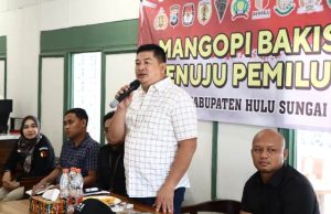“Ngopi Bakisahan” ala Polres HST, Kapolres Jimmy : Ini Penting, Kita Semua Ingin Pemilu Damai