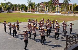 Tampil Atraktif, Pocil Piawai Baris-berbari di Hari Pahlawan