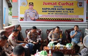 Kapolres Kutim Peroleh Curhatan Kenakalan Remaja Warga Masabang