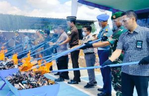 Bea Cuka Sangatta Musnahkan BMN Senilai Rp 1,4 M