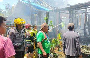Api Berkobar di Kambat Utara HST, Dua Rumah Petani Hangus, Kerugian Materilnya Ditaksir Rp65 Juta