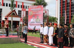 Peringati Hardiknas di Kukar, Gelar Apel di Halaman Kantor Bupati