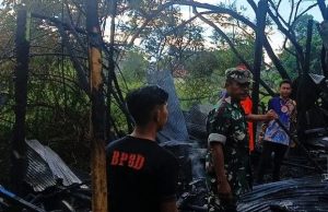 Astaga! Kebakaran di Komplek Darul Istiqamah Putra Barabai, Satu Orang Korban Jiwa Petugas BPK