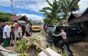 Insiden Idul Adha di HST, Sopir Mobil Terserang Epilepsi, Papas Tiga Rumah Warga, Satu Tewas di RS