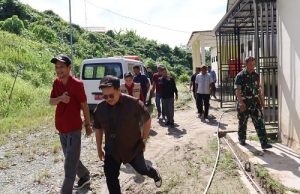 Tanah Longsor di Desa Suka Damai, Muara Badak, Ditinjau Wabup Rendi Solihin