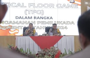 Polres Kutim Gelar Tactical Floor Game Dalam Rangka Persiapan Operasi Mantap Praja Mahakam 2024