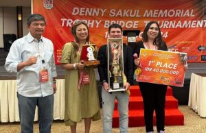 Tim Mixed PON DKI Juara Denny Sacul Memorial Bridge Tournament