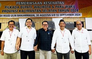 Lancar, MCU Bapaslon Bupati dan Walikota di RSUD Ulin, Bang Rizal — Ustadz Rosyadi Bersyukur