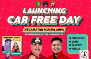 Wabup Rendi Ajak Masyarakat Muara Jawa Ikuti CFD Tiap Minggu