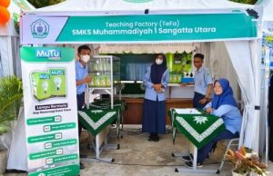 SMKM Sangatta Tampilkan Produk “Lampu LED” di Arena MTQ Nasional