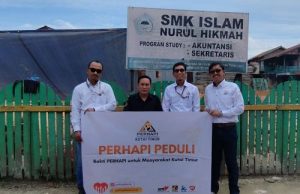 Galang Dana Anggota, PERHAPI Kutim Bantu SMK Nurul Hikmah