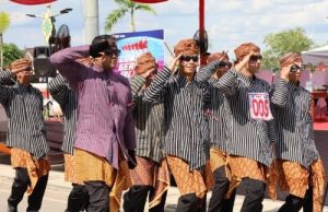 Peringati Hari Sumpah Pemuda, Dispora Kukar Gelar Gerak Jalan