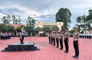 Tutup Tahun 2024, 46 Personel Polres Kutim Naik Pangkat