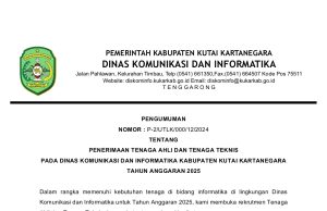 Diskominfo Kukar Rekrut Tenaga Ahli