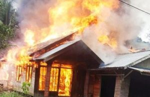 Astaga! Dua Hari Terjadi Dua Kali Kebakaran di HST, Lima Rumah Warga Terbakar 100 Persen