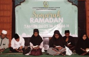Pelajar dan Guru SMPIT Tenggarong Ikut Tadarus Al-Quran ‘Semarak Ramadan’ Garapan LPTQ Kukar