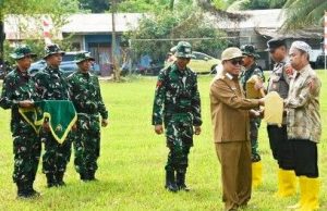 TMMD 124 Kodim 1002/HST Dimulai, Dibuka Wabub Rosyadi di Pantai Hambawang, Lokasinya di PHL