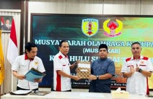 Malam Ini, Pengurus KONI HST 2025 — 2029 Dikukuhkan, Simak SK Personalianya Berkekuatan Besar