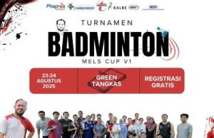 Ajang Bulutangkis Tenaga Kesehatan MELS CUP V1, 62 Peserta Siap Berebut Gelar Juara