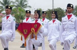 Pelaksanaan Upacara Detik-detik Proklamasi di Anggana Berjalan Khidmat dan Tertib