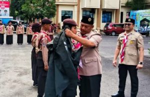 Lepas Kontingen Pramuka HST ke Jamda XI Kalsel 2025, Begini Pesan Penting Bupati HST