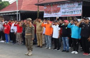 Kecamatan Kota Bangun Jadi Tuan Rumah Pelaksanaan Apel Bersama BBGRM se-Kukar