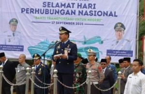 Sekkab Pimpin Apel Bersama Peringati Harhubnas
