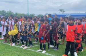 Ratusan Pesepakbola Cilik Antusiasi Ikuti Piala Bupati Cup ke-6