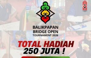 Tiga Turnamen Bridge Besar Menanti di April – Juni 2026, di Balikpapan Berhadiah Rp 250 Juta