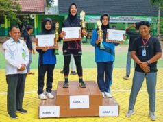 Bola Voli MTs/SMP di Kawasan Meratus, MTs Nurhidayah Hantakan dan SMPN 15 HST Juaranya