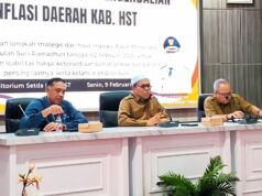 Rakor TPID HST, Wabup Rosyadi : Kendalikan Inflasi Tinggi, Hampir Separuh Penduduk HST Miskin