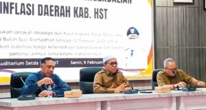 Rakor TPID HST, Wabup Rosyadi : Kendalikan Inflasi Tinggi, Hampir Separuh Penduduk HST Miskin