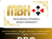 Tim Gabungan Tiga Negara Ramaikan MBH Bridge Community Invitation Online Bridge Tournament
