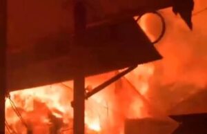 Selepas Berbuka, Gang Sawahan Bulau HST Membara, Lima Rumah Musnah, Satu Warga Luka Bakar