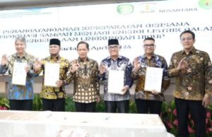 Kukar, OIKN dan Balikpapan Jalin Kerjasama Olah Sampah Jadi Energi Listrik